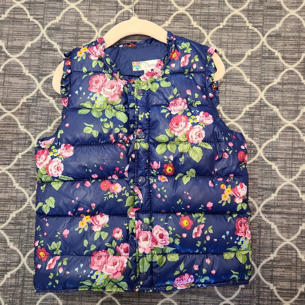 New Boutique Floral Girl Vest